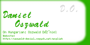 daniel oszwald business card